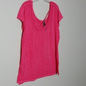 BRX Bright Pink Short Sleeve Tee Shirt size XL
